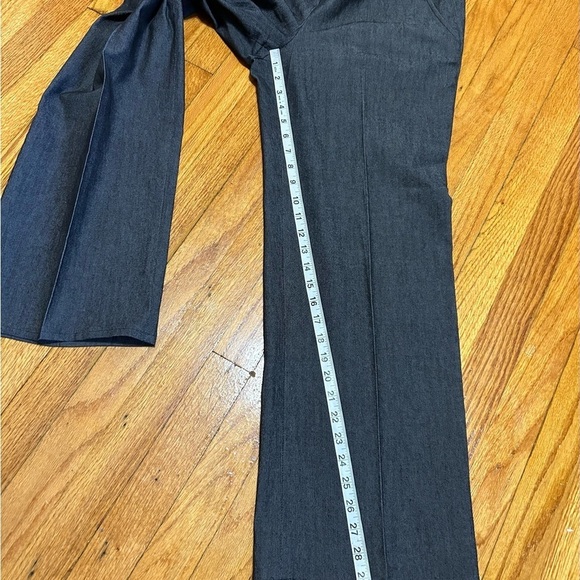 Sandro Woman's Office Casual Cotton Blend Pants Sz 10 Black/Grey Denim look - Picture 2 of 7